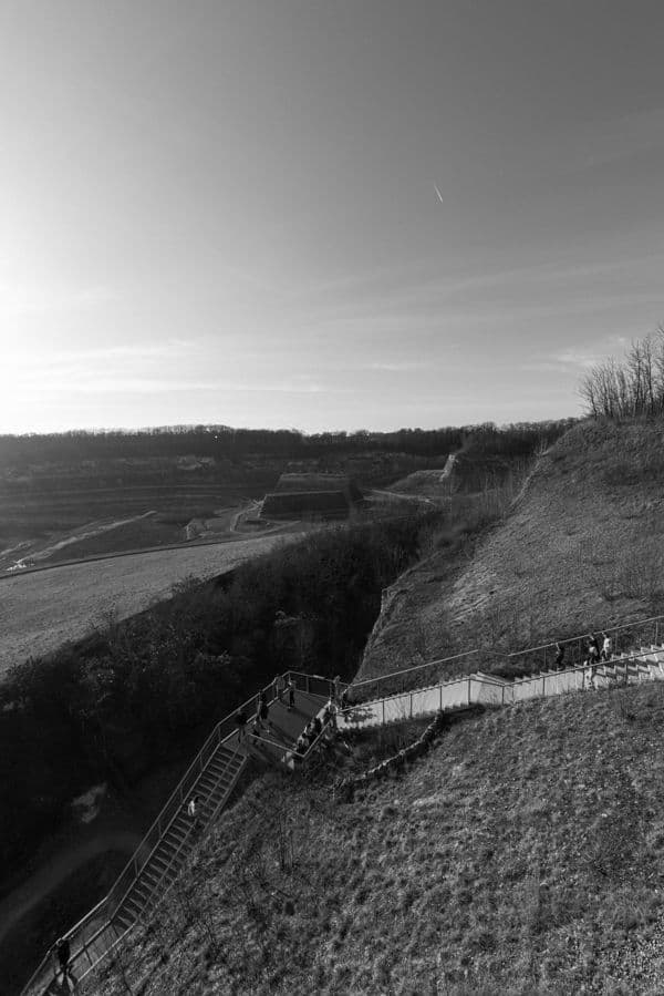 Steel Staircase Down the Quarry Face