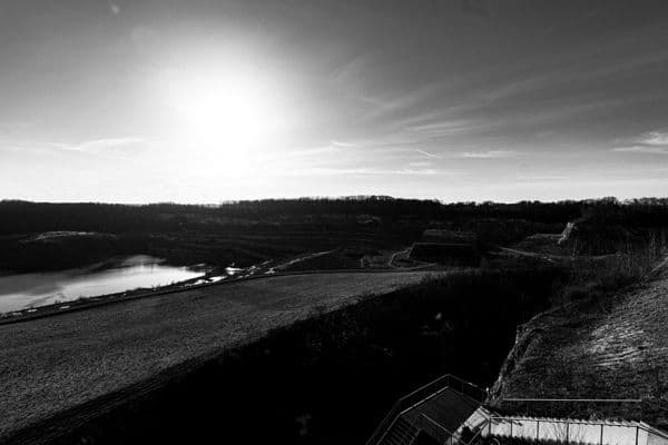 ENCI Quarry Basin at Low Winter Sun