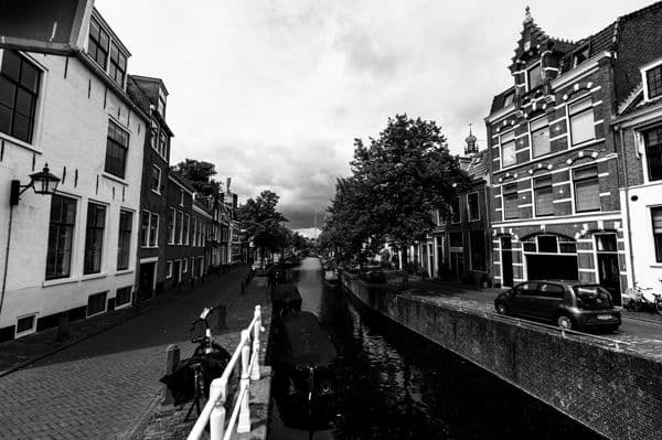 Haarlem Canal Corridor Stormy Sky